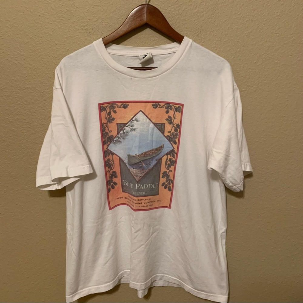 Vintage Patagonia Beneficial T’s Blue Paddle Pilsner T-Shirt